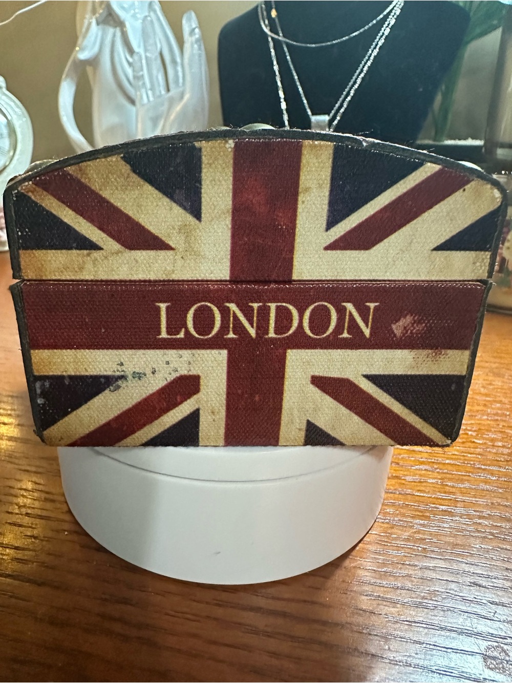 Union Jack London Trinket Box - Vintage  GUC - Picture 2 of 9